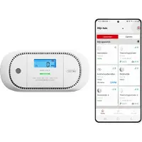 X-Sense XC01-M Slimme koolmonoxidemelder met WiFi - Link+ Pro - Werkt via app - Draadloos RF koppelbaar - LCD Display - CO melder