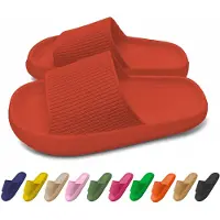 Lucovitaal Orthopedische Zomer Badslippers (Rood) Maat 35-36