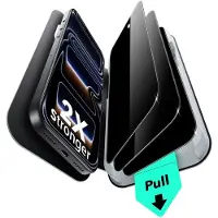 ESR UltraFit Classic Privacy Screen Protector Geschikt voor iPhone 17 Pro - 9H Tempered Glass - Case Friendly - Installatieframe - Geen luchtbellen & stof - 3-Pack
