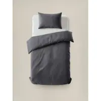 Sleeptime Dekbedovertrek Velvet Cartier - Antraciet 200 x 200/220 cm