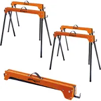 Holmwerk TRUTZHOLM - Zaagbok - Set van 4 - 500 kg per stuk - Inklapbaar - Metalen frame - Handgreep - 94 cm breed, 83 cm hoog en 48 cm diep