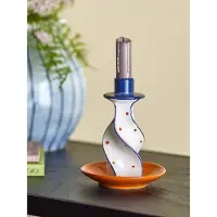 Bloomingville Kandelaar aardewerk oranje Kairi