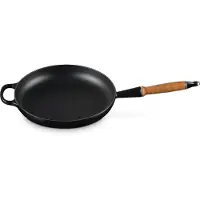 Le Creuset Signature koekenpan houten handvat 28 cm Black Onyx