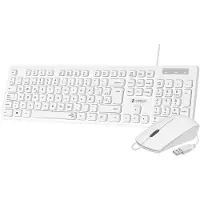 Subblim SUBKBC-CSSK02, Kabel, USB, Membraantoetsenbord, QWERTY-indeling, Wit, Inclusief muis