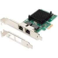 Digitus Netwerkkaart - - DN-10132 - PCI Express - 2 Gigabit-poorten - Geïntegreerde Intel-chipset