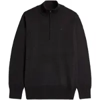 G-Star Trui 'Premium Core Half Zip Knit' zwart