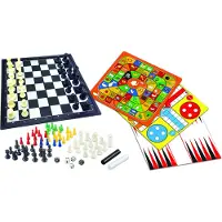 Lexibook Magnetische bordspellen – set van 8 spellen in 1. Voor 2 tot 6 spelers