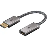 Goobay Plus DisplayPort - HDMI adapter | 8K 60Hz | 0,20 meter