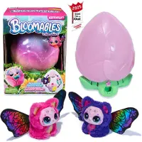 Hatchimals Bloomables - Kittyfly - interactief speelgoed en bloem met herhaalbare onthulling en transformatie, meer dan 100 geluiden en reacties (stijlen variëren)