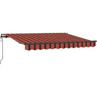 vidaXL Uitschuifbare luifel Oranje 250 x 200 cm Stof