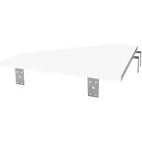 Glorious Modular Side Rack Adapter Weiß - Accessoire voor studiotafels