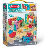 Melissa & Doug – Blockables Stad speelset – met draagbare bewaardoos