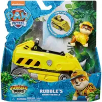 Spin Master Paw Patrol Jungle Pups - Neushoornvoertuig met Rubble-figuur
