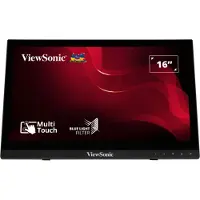 Viewsonic TD1630-3 Touchscreen monitor Energielabel B (A - G) 40.6 cm (16 inch) 1366 x 768 Pixel 16:9 12 ms HDMI, USB, VGA, Jackplug TN LCD