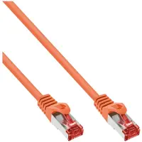 InLine Patchkabel, S/FTP (PiMf), Cat.6, 250 MHz, PVC, koper, oranje, 3m