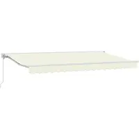 vidaXL Zonnescherm Frame Crèmekleurig 350 x 200 cm