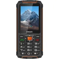 Evolveo StrongPhone Z6, vodot??sn?? odoln?? Dual SIM-telefoon,??erno-oran??ov?? (2.80", 32000 MB, 2 Mpx, 2G), Sleutel mobiele telefoon, Zwart, Oranje