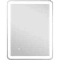 HOMCOM -Badkamerspiegel-70x4x90cm-Gehard Glas-Zilver