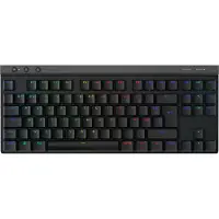 Logitech Draadloos Frans Azerty Gaming Toetsenbord G515 LIGHTSPEED TKL Mechanische lineaire contacten Rood Bluetooth Zwart