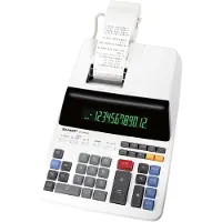 Sharp Tischrechner druckend EL-2607 LG 12 Stellen, schwarz/rot Druck Bureaurekenmachine Universeel Zwart, Wit (b x h x d) 222 x 78 x 335 mm