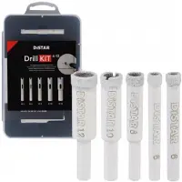 Distar DrillKIT - Diamantboren Set - Voor Tegels en Graniet - 6-12 mm
