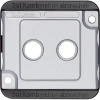Merten 294660 Wandplaat/schakelaarbekleding, zilver (294660)