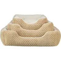 Trixie hondenmand kaline mio hoekig lichtbruin/creme 65x50 cm