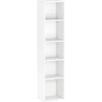 HOMCOM -Boekenplank-Panneau de particules-30x24x133.5cm-Blanc