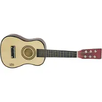 Vilac houten gitaar muziekspeelgoed natuur met reservesnaren.
