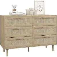HOMCOM Ladekast - Spaanplaat - 110x40x75cm - Natuurlijk hout