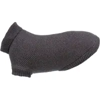 Trixie Hondentrui - Antraciet Slim-Fit 55cm - Warme Trui met Kraag en Beenlussen