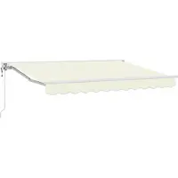vidaXL Zonnescherm Frame Crèmekleurig 250 x 200 cm