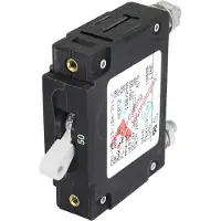 Blue Sea Systems C-series Single Pole Circuit Breaker Switch Zwart 80 A