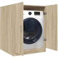 vidaXL Wasmachinekast 70,5x71,5x91,5 cm sonoma eikenkleurig