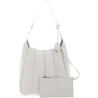Coccinelle Leren Schoudertas Bundie Handbag Grained Leather Coconut Milk Crème