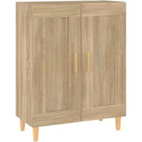 vidaXL Dressoir 69,5x34x90 cm bewerkt hout sonoma eikenkleurig