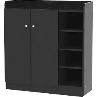HOMCOM Schoenenkast - Hout - 83x30x90cm - Zwart