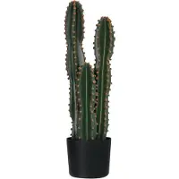 Outsunny -Kunstplanten-17x17x60cm-PE-Groen