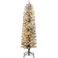 HOMCOM Kerstboom - Kunststof - 45x45x150cm - Groen