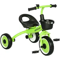 AIYAPLAY Kinderdriewieler - Metaal - 70,5x53x58cm - Groen