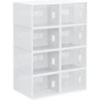 HOMCOM - Modulaire opbergorganizer - PP - 25x35x19cm - Wit