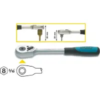 Hazet Omschakelratel voor bits 2264-1 · 5/16 inch (8 mm) zeskant hol · Lengte: 200 mm