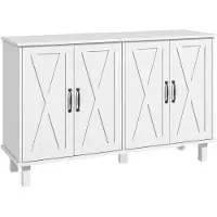 HOMCOM -Dressoir-MDF-120x37x75cm-Wit