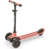 Chillafish Kinderstep 3 Jaar met drie wielen - Oranje Roze - Lichtgewicht step met afneembaar stuur en voetrem - Aanpasbaar in hoogte - Leun-om-te-sturen - Extra grip handgrepen - Model Scotti 3