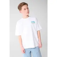 Shoeby T-shirt met backprint wit Jongens Katoen Ronde hals Backprint - maat 170/176