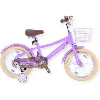 Buxibo - Kinderfiets voor Meisjes - Luna - 16 Inch - Paars