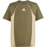 Adidas Sportswear T-shirt groen/beige Jongens/Meisjes Katoen Ronde hals - maat 152