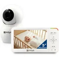 Miya M53 Babyfoon met camera - Op afstand bestuurbaar - 5 inch IPS scherm - Baby monitor