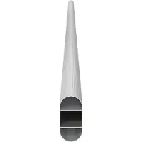 vidaXL Kaststang 12 st Zilver 964 x 15 x 29 mm Aluminiumlegering