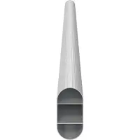 vidaXL Kaststang 12 st Zilver 464 x 15 x 29 mm Aluminiumlegering